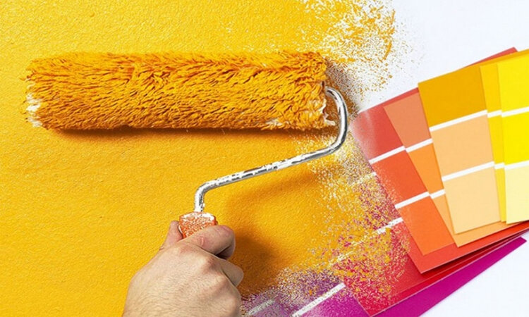 Sơn bả tường theo mẫu hoặc kỹ thuật gradient